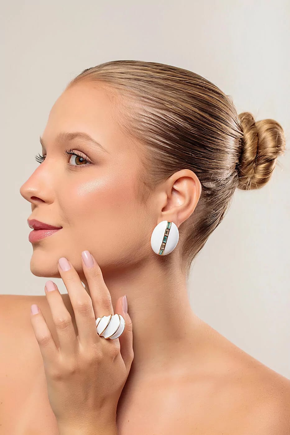 Brinco Esmaltado Branco