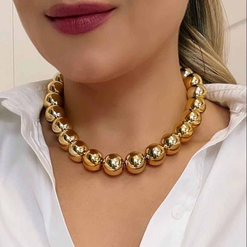 Colar Lassa Gold - By Mariana Dias