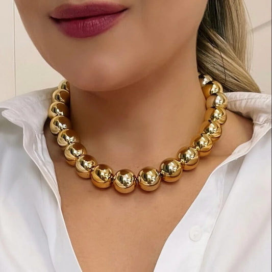 Colar Lassa Gold - By Mariana Dias