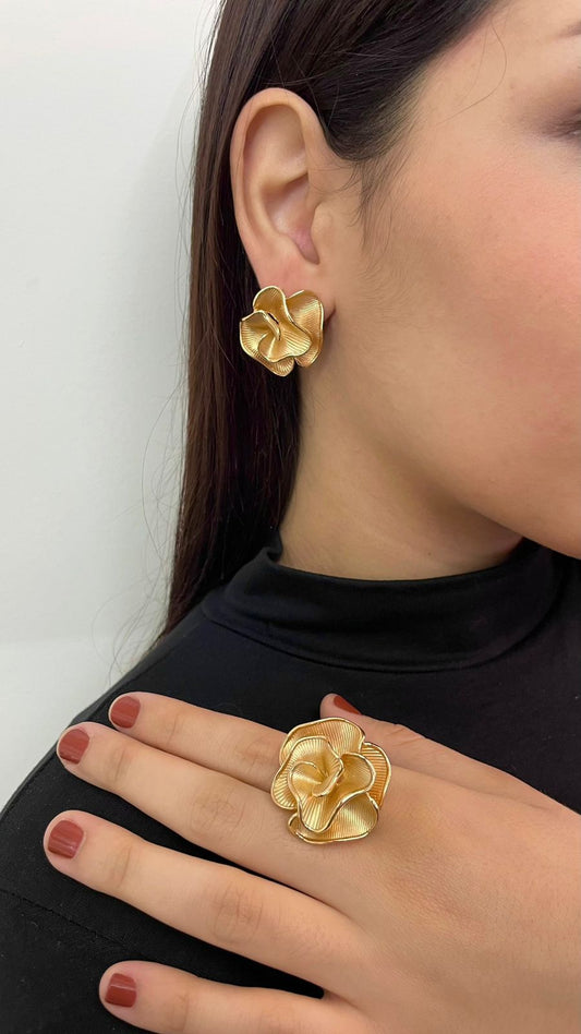 Conjunto Flor Dourada