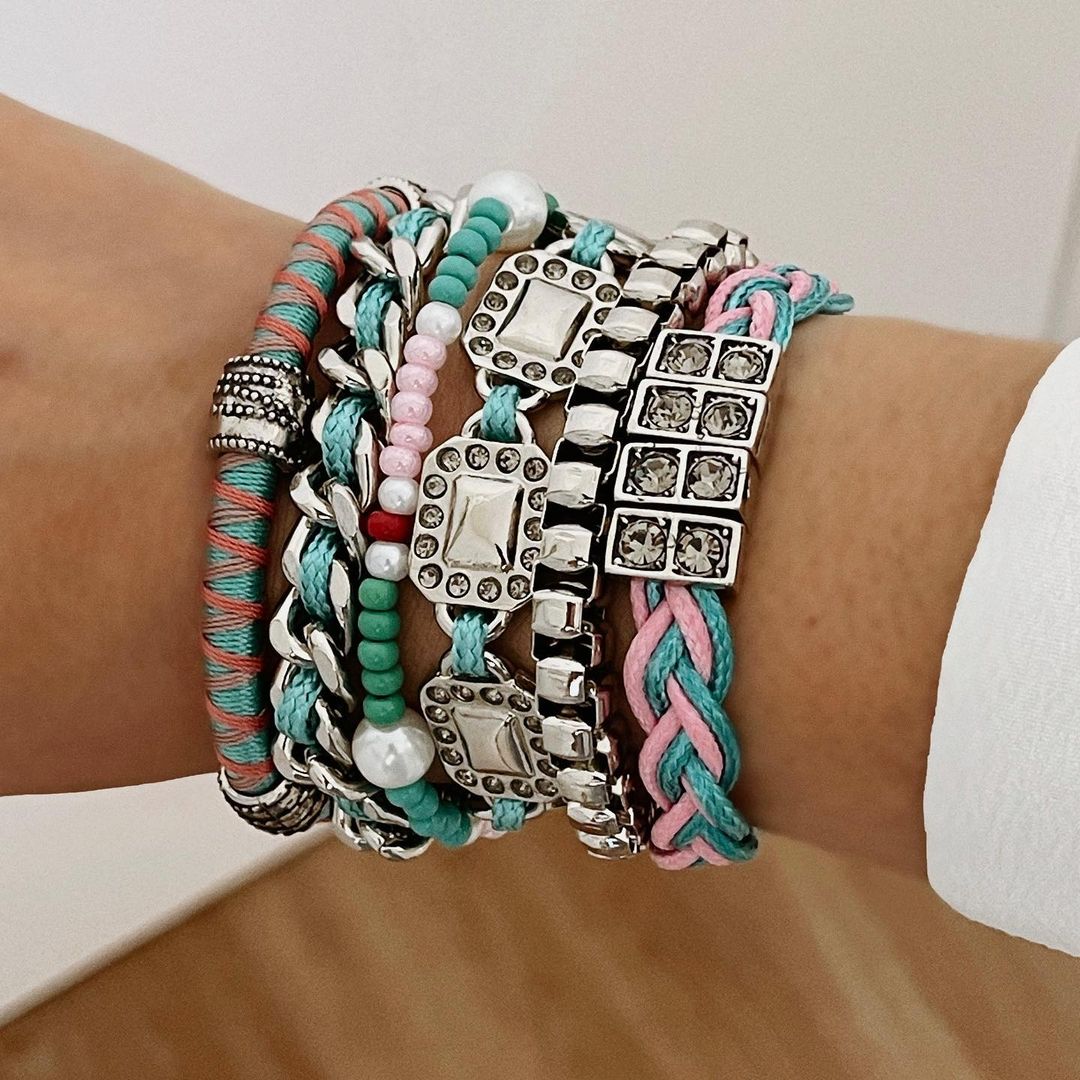 Maxi Pulseira Mazir Turquesa - by Mariana Dias