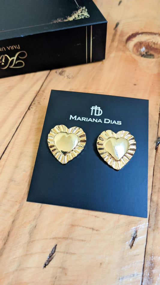 Brinco Passion Dourado - by Mariana Dias